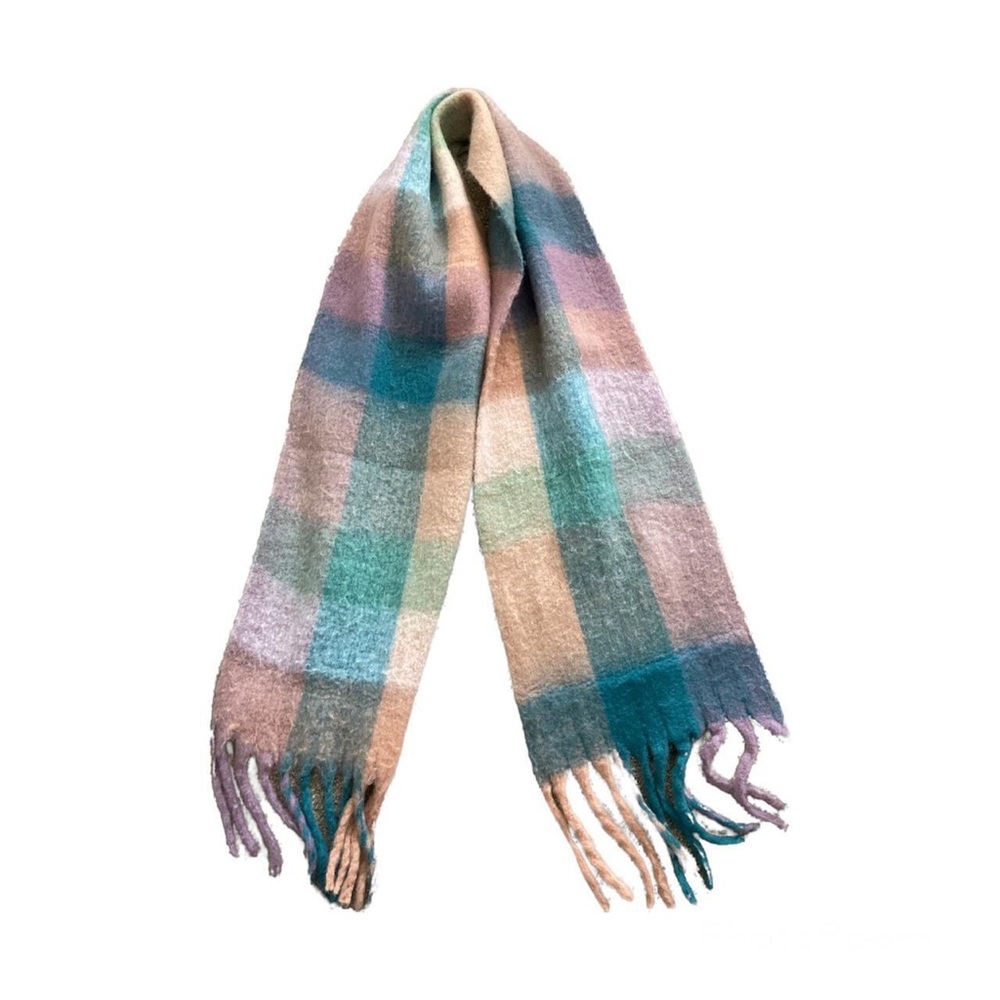Oversized Plaid Scarf